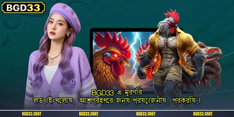 BGD33 এ মুরগির লড়াই খেলায় অংশগ্রহণের জন্য প্রয়োজনীয় প্রক্রিয়া